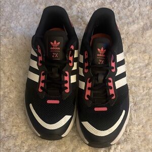 Adidas ZX 1 K Boost Black and Pink Sneakers Sporty Street Style 7 W
